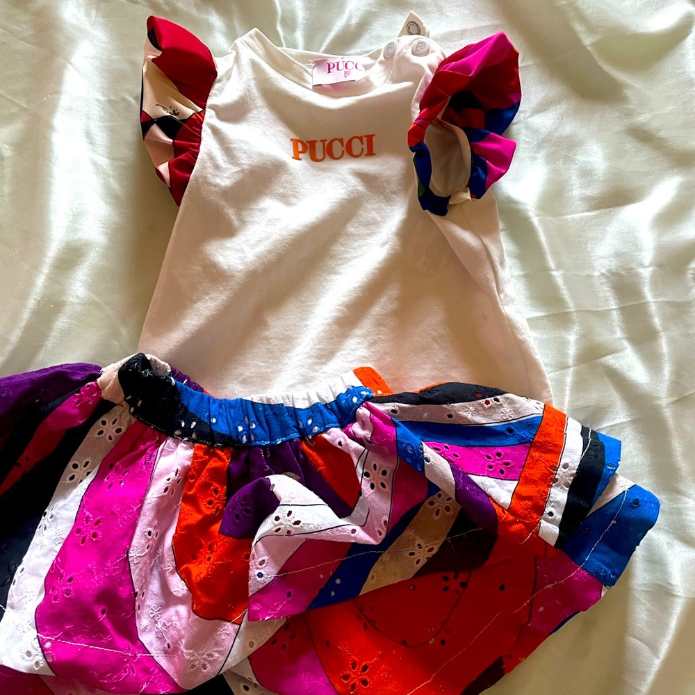 3-6 month pucci outfit ! Only worn once for a Photoshoot
